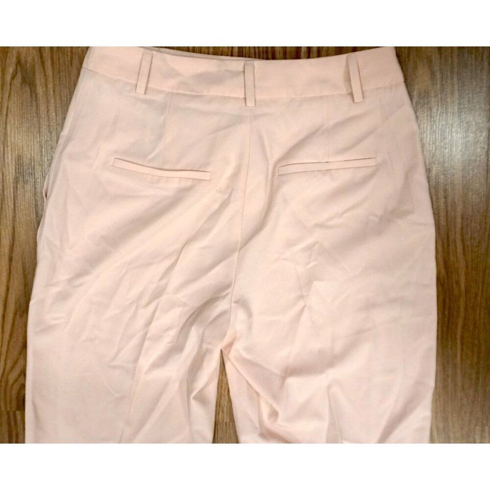 Guess Carla Stretch Crepe High-Rise Straight-Leg Pants - Dolly Pink, Size M NWT - Picture 11 of 13
